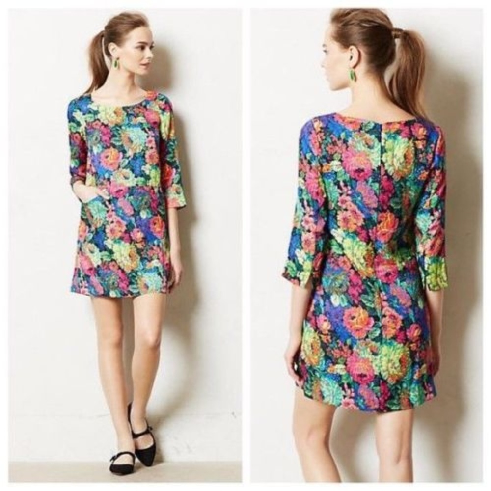 Anthropologie HD in Paris Bright‎ Tropicalist Dress